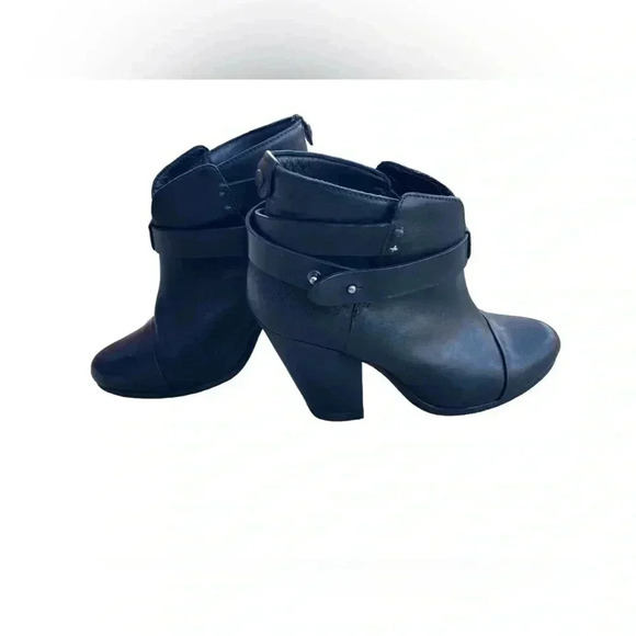 Rag & Bone Harrow boots black Ankle Leather Size 38 - Picture 2 of 13